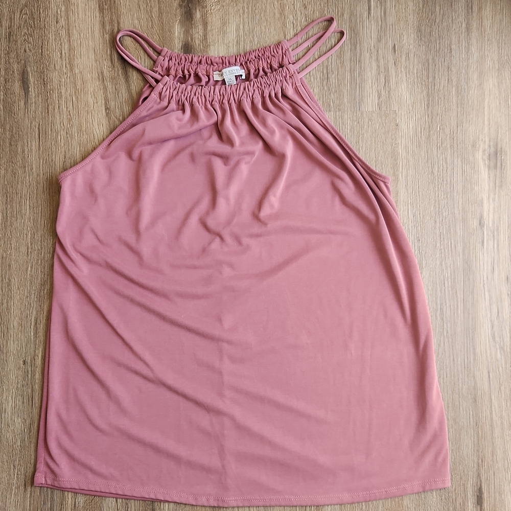 Green Envelope Halter Tank Top